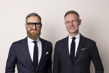 Alexander Entov und René Weise, Geschäftsführung München Alexander Entov und René Weise, Geschäftsführung München